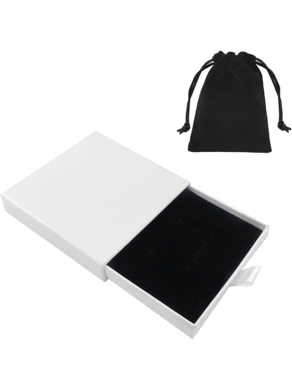 Elegant Jewelry Gift Box - Necklace & Bracelet Organizer for Birthdays, White